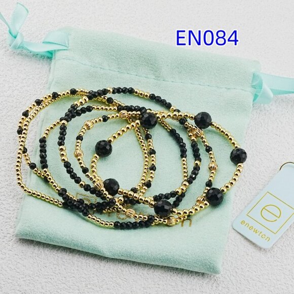 Enewton Black Crystal Glass Bracelet